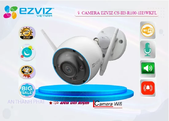 Lắp đặt camera CS-H3-R100-1H3WKFL Camera Wifi Ezviz