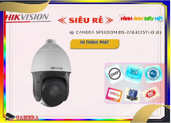 Lắp đặt camera Camera DS-2AE4225TI-D(E) Hikvision đang khuyến mãi