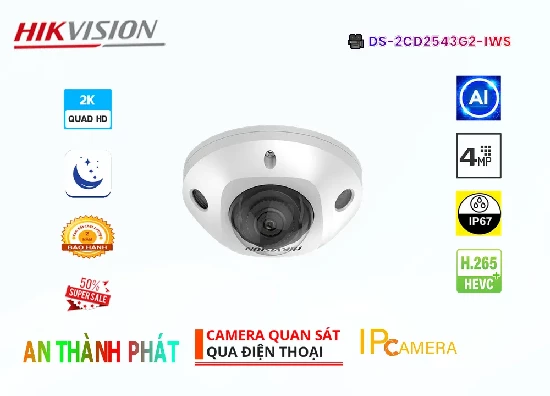 Lắp đặt camera DS-2CD2543G2-IWS Camera Hikvision Chức Năng Cao Cấp