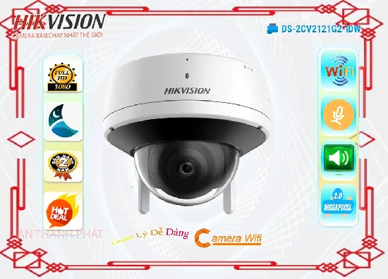 Lắp đặt camera Camera Hikvision DS-2CV2121G2-IDW 