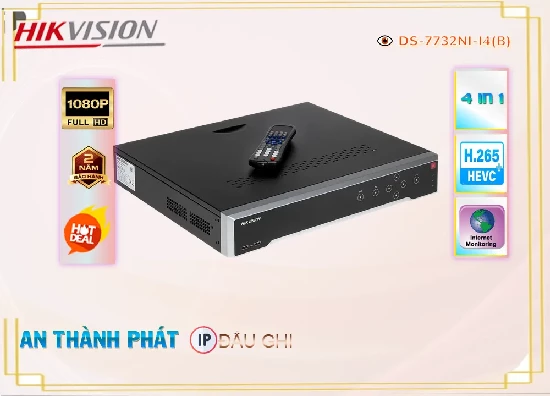 Lắp đặt camera Đầu Ghi Hikvision Giá rẻ DS-7732NI-I4(B)