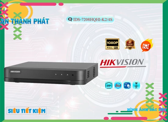 Lắp đặt camera ❂  IDS-7208HQHI-K2/4S Hikvision