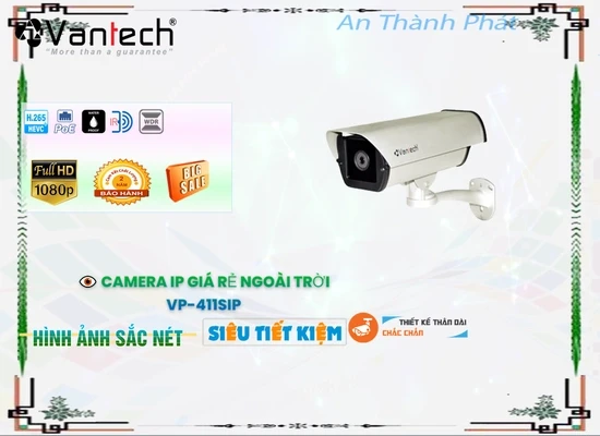 Lắp đặt camera Camera IP POE VanTech VP-411SIP Mẫu Đẹp ✪ 