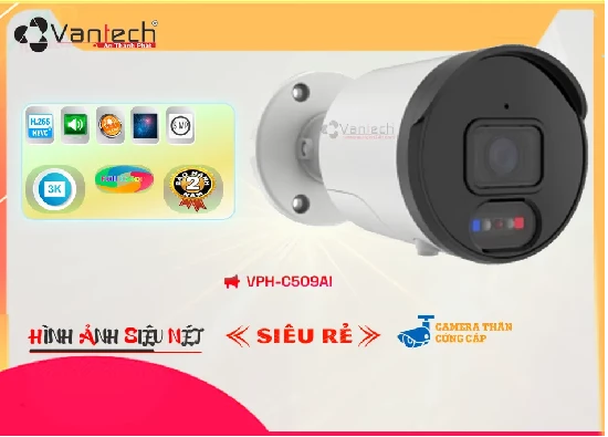 Lắp đặt camera ✪  VPH-C509AI Camera Thiết kế Đẹp VanTech