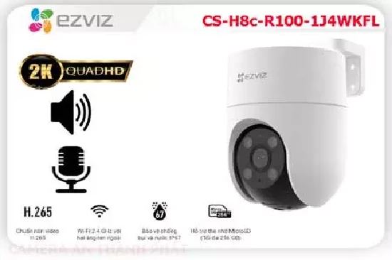 Lắp đặt camera CS-H8c-R100-1J4WKFL Camera Wifi Ezviz Giá rẻ
