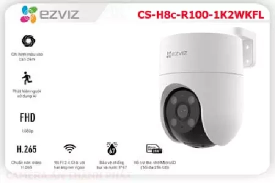 Lắp đặt camera CS-H8c-R100-1K2WKFL Camera Wifi Ezviz