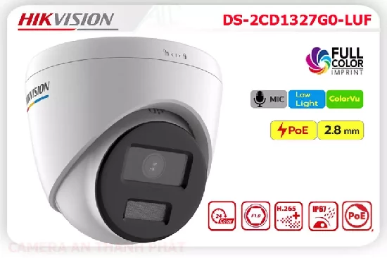 Lắp đặt camera DS-2CD1327G0-LUF Sắc Nét Hikvision ✔️