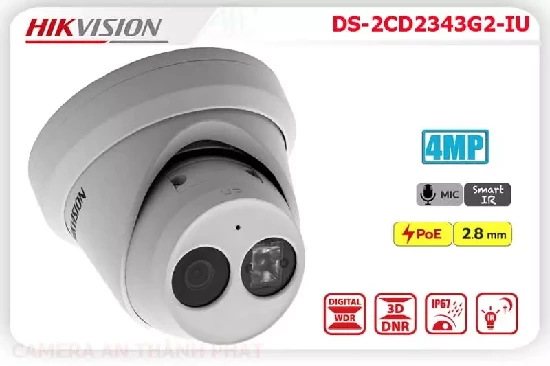 Lắp đặt camera Hikvision DS-2CD2343G2-IU