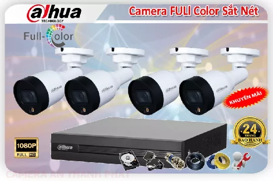 Lắp camera wifi giá rẻ Lắp camera dahua full color sắc nét, Bộ camera có màu ban đêm, lắp camera Full Color trọn bộ Dahua