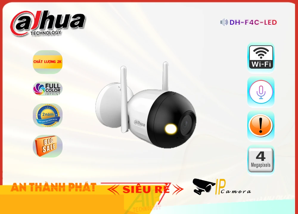 Camera Dahua DH-F4C-LED,Giá Không Dây IP DH-F4C-LED,phân phối DH-F4C-LED,DH-F4C-LED Bán Giá Rẻ,Giá Bán DH-F4C-LED,Địa