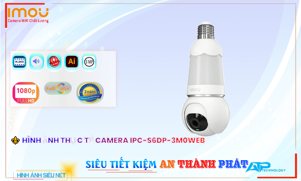 Camera An Ninh Wifi Imou IPC-S6DP-3M0WEB Giá rẻ,IPC-S6DP-3M0WEB Giá Khuyến Mãi, Không Dây IPC-S6DP-3M0WEB Giá