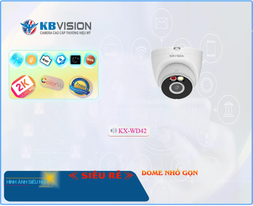 Camera KBvision KX-WD42 ۞,KX-WD42 Giá Khuyến Mãi, IP Wifi KX-WD42 Giá rẻ,KX-WD42 Công Nghệ Mới,Địa Chỉ Bán KX-WD42,KX