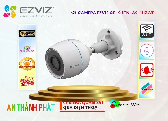 Lắp đặt camera CS-C3TN-A0-1H2WFL Camera Wifi Ezviz