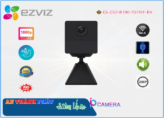 Camera An Ninh  CS-CB2-R100-2D2WF-BK với thông số quan trọng Chất Lượng Hình FULL HD 1080P Xem được ban đêm Hồng Ngoại 10m Sản phậm Chức năng ưu việt Thu Âm Và Loa Chức năng thông minh với Hồng Ngoại SMD Xử lý hình ảnh với chip Progressive Scan CMOS lưu trữ lâu hơn H.265+/H.265/H.264+/H.264 Công nghệ hình Ảnh IP Thiết kế nhỏ gọn Cube Chức năng thông minh với Hồng Ngoại SMD Trang bị Hồng Ngoại SMD Lắp trong nhà tốt hơn