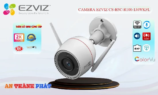 Lắp đặt camera Camera Wifi Ezviz CS-H3c-R100-1J4WKFL Mẫu Đẹp
