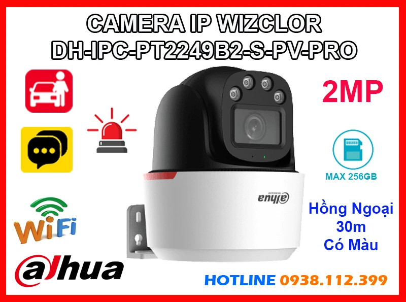 Camera Dahua DH-IPC-PT2249B2-S-PV-PRO (2MP), camera quan sát DH-IPC-PT2249B2-S-PV-PRO, camera WizColor DH-IPC-PT2249B2-S-PV-PRO, DH-IPC-PT2249B2-S-PV-PRO, lắp đặt camera DH-IPC-PT2249B2-S-PV-PRO, camera DH-IPC-PT2249B2-S-PV-PRO giá rẻ, camera quay xoay DH-IPC-PT2249B2-S-PV-PRO,