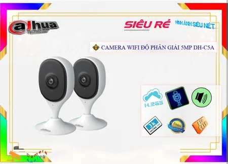 Lắp đặt camera DH-C5A Camera Wifi Dahua 5MP