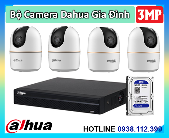 Lắp đặt camera Bộ Camera WiFi Quay Quét 2K Trong Nhà Giá Rẻ