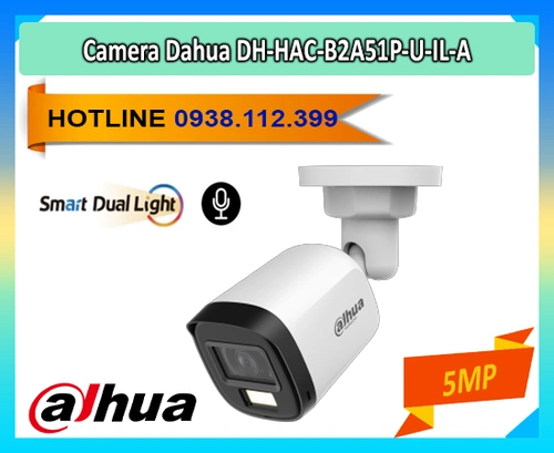 Camera DH-HAC-B2A51P-U-IL-A 5MP, DH-HAC-B2A51P-U-IL-A ban đêm có màu, Giá DH-HAC-B2A51P-U-IL-A, Camera Dahua DH-HAC-B2A51P-U-IL-A có mic, Camera Full Color DH-HAC-B2A51P-U-IL-A, Mua DH-HAC-B2A51P-U-IL-A tại TP.HCM, Camera ngoài trời DH-HAC-B2A51P-U-IL-A