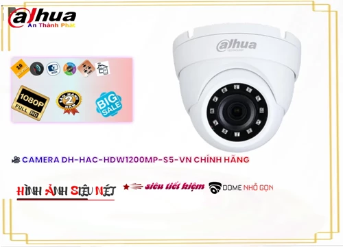 Lắp đặt camera tân phú DH-HAC-HDW1200MP-S5-VN Camera Thiết kế Đẹp  Dahua ✔