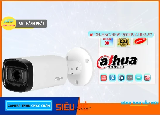 Lắp đặt camera Camera Dahua DH-HAC-HFW1500RP-Z-IRE6-S2