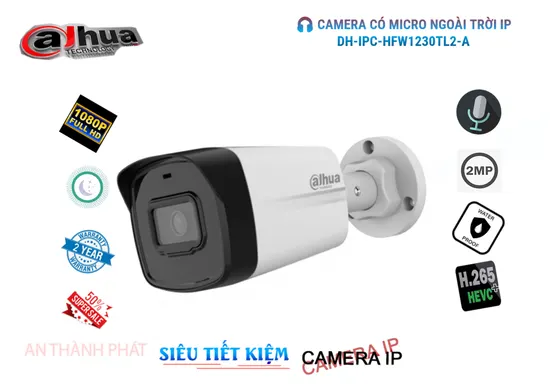 Lắp đặt camera Camera DH-IPC-HFW1230TL2-A Dahua Thiết kế Đẹp