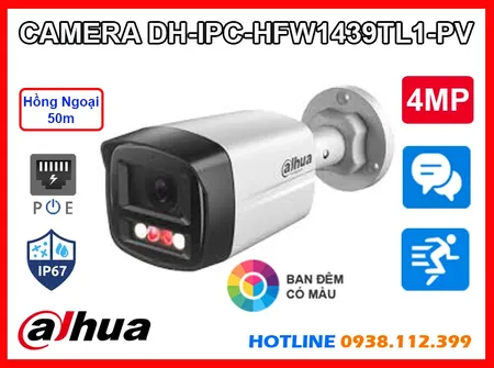 Lắp đặt camera Camera Dahua DH-IPC-HFW1439TL1-PV