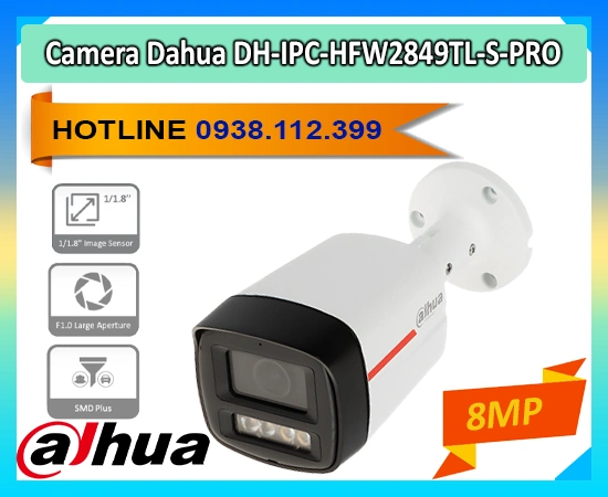 camera giám sát ban đêm DH-IPC-HFW2849TL-S-PRO, camera dahua có màu 24/7 DH-IPC-HFW2849TL-S-PRO, camera 8mp DH-IPC-HFW2849TL-S-PRO, camera có âm thanh DH-IPC-HFW2849TL-S-PRO, camera IP ngoài trời DH-IPC-HFW2849TL-S-PRO, camera có màu ban đêm DH-IPC-HFW2849TL-S-PRO, camera bảo vệ vành đai DH-IPC-HFW2849TL-S-PRO