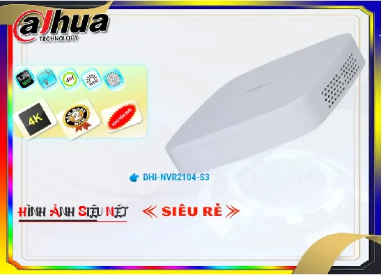 Lắp đặt camera Đầu Ghi dahua DHI-NVR2104-S3