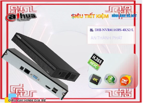 Lắp đặt camera tân phú Đầu Ghi Hình IP Dahua DHI-NVR4116HS-4KS2L