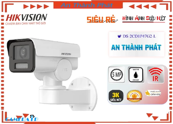 Lắp đặt camera Camera Giá Rẻ Hikvision DS-2CD1P47G2-L Giá rẻ
