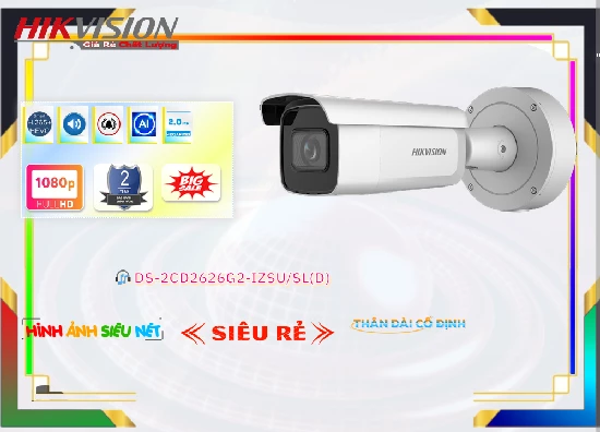 Lắp đặt camera tân phú Camera Hikvision DS-2CD2626G2-IZSU/SL(D)