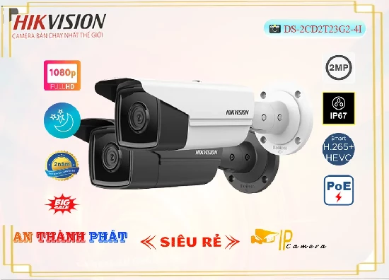 Lắp đặt camera tân phú Camera Hikvision DS-2CD2T23G2-4I