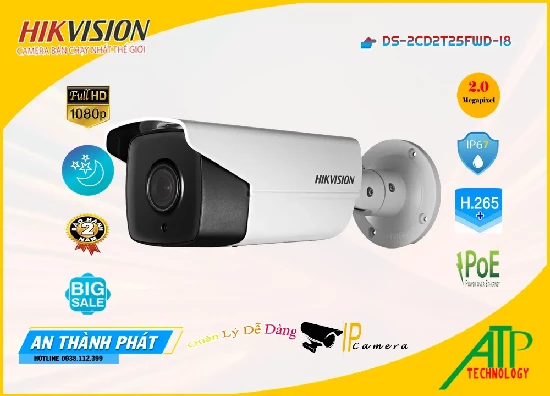 Lắp đặt camera Camera Hikvision DS-2CD2T25FWD-I8 