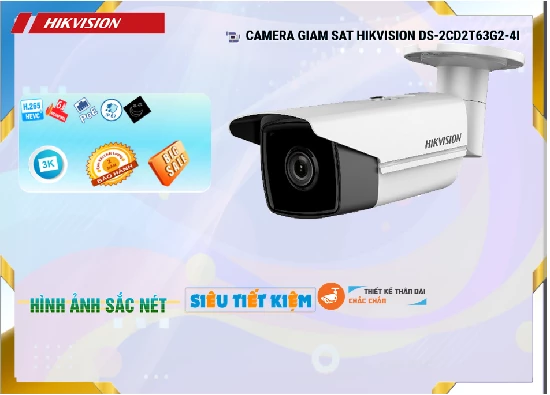 Lắp đặt camera tân phú Camera IP Hikvision 6MP DS-2CD2T63G2-4I
