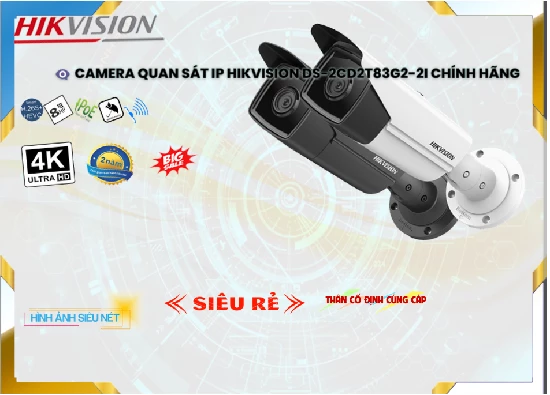 Lắp đặt camera tân phú Camera IP Hikvision DS-2CD2T83G2-2I