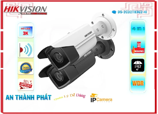 Lắp đặt camera DS-2CD2T83G2-4I Camera Hikvision Giá rẻ