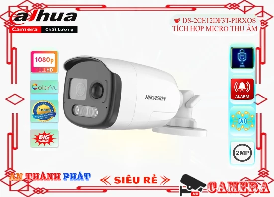 Lắp camera wifi giá rẻ DS-2CE12DF3T-PIRXOS Camera Thân Báo Động,giá camera DS-2CE12DF3T-PIRXOS, bán camera DS-2CE12DF3T-PIRXOS giá rẻ, phân phối camera DS-2CE12DF3T-PIRXOS, camera hikvision DS-2CE12DF3T-PIRXOS