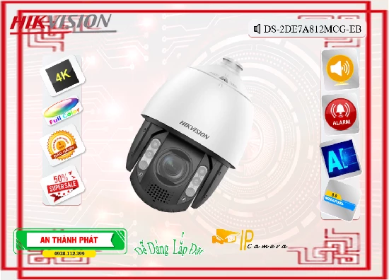 Lắp đặt camera tân phú Camera Hikvision DS-2DE7A812MCG-EB