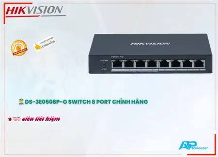  Switch Hikvision DS-3E0508P-O,  Switch DS-3E0508P-O,  Hikvision DS-3E0508P-O,  Chia mạng DS-3E0508P-O, DS-3E0508P-O giá rẻ