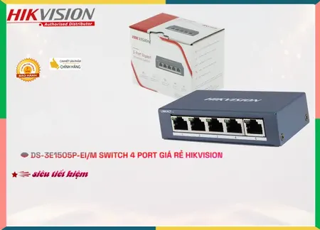 Switch Hikvision DS-3E1505P-EI/M, Hikvision DS-3E1505P-EI/M, Switch DS-3E1505P-EI/M, DS-3E1505P-EI/M chính hãng, DS-3E1505P-EI/M giá rẻ