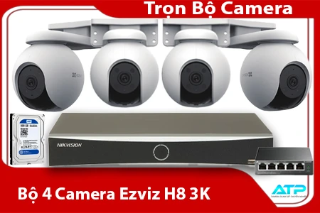 Lắp đặt camera Bộ Camera Wi-Fi Quay Quét 3K