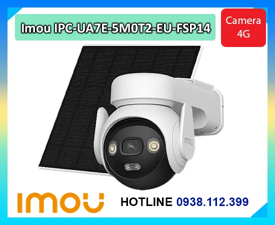 camera IMOU IPC-UA7E-5M0T2-EU, camera IMOU AOV PT Pro 5MP, camera năng lượng mặt trời IMOU, camera WiFi 4G IMOU, camera pin IMOU 5MP