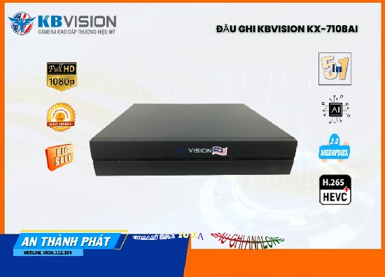 Lắp đặt camera tân phú Đầu Ghi KBvision KX-7108Ai