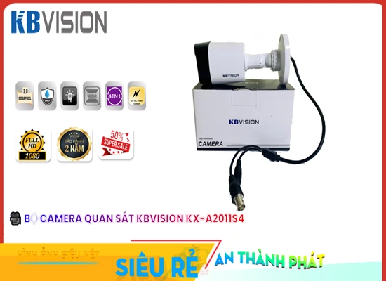 Lắp đặt camera KX-A2011S4 Sắc Nét KBvision