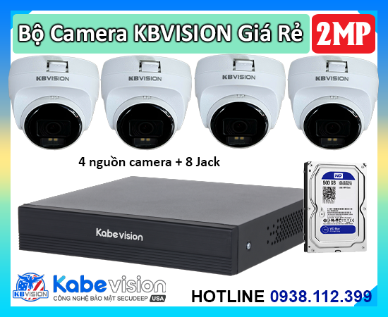 Lắp đặt camera Bộ Camera KBVISION Văn Phòng Giá Rẻ