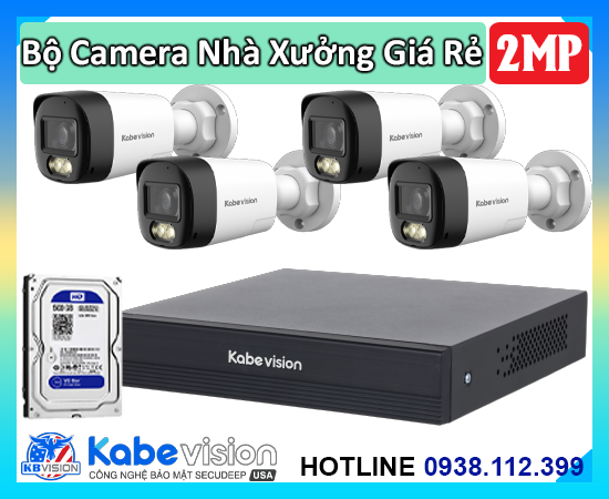 Lắp đặt camera Bộ Camera Analog Nhà Xưởng Đàm Thoại 2 Chiều