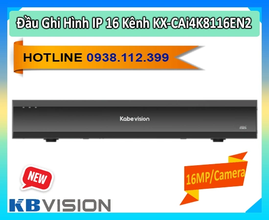 Đầu ghi hình KX-CAi4K8116EN2,KX-CAi4K8116EN2 , thiết bị KX-CAi4K8116EN2 , đầu ghi hình thông minh KX-CAi4K8116EN2