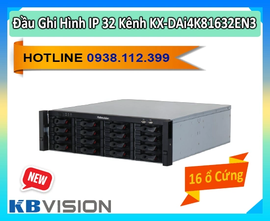 Đầu ghi hình KX-DAi4K81632EN3,Đầu ghi hình ,  KX-DAi4K81632EN3,  KX-DAi4K81632EN3 giá tốt