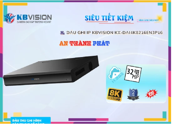 Lắp đặt camera KX-DAi4K8216EN3P16 KBvision Với giá cạnh tranh